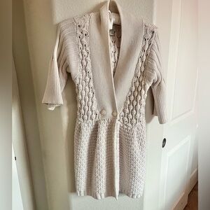 Caslon Cream Knit Cardigan Sweater